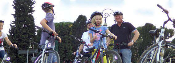 Fietsen met kinderen in Rome